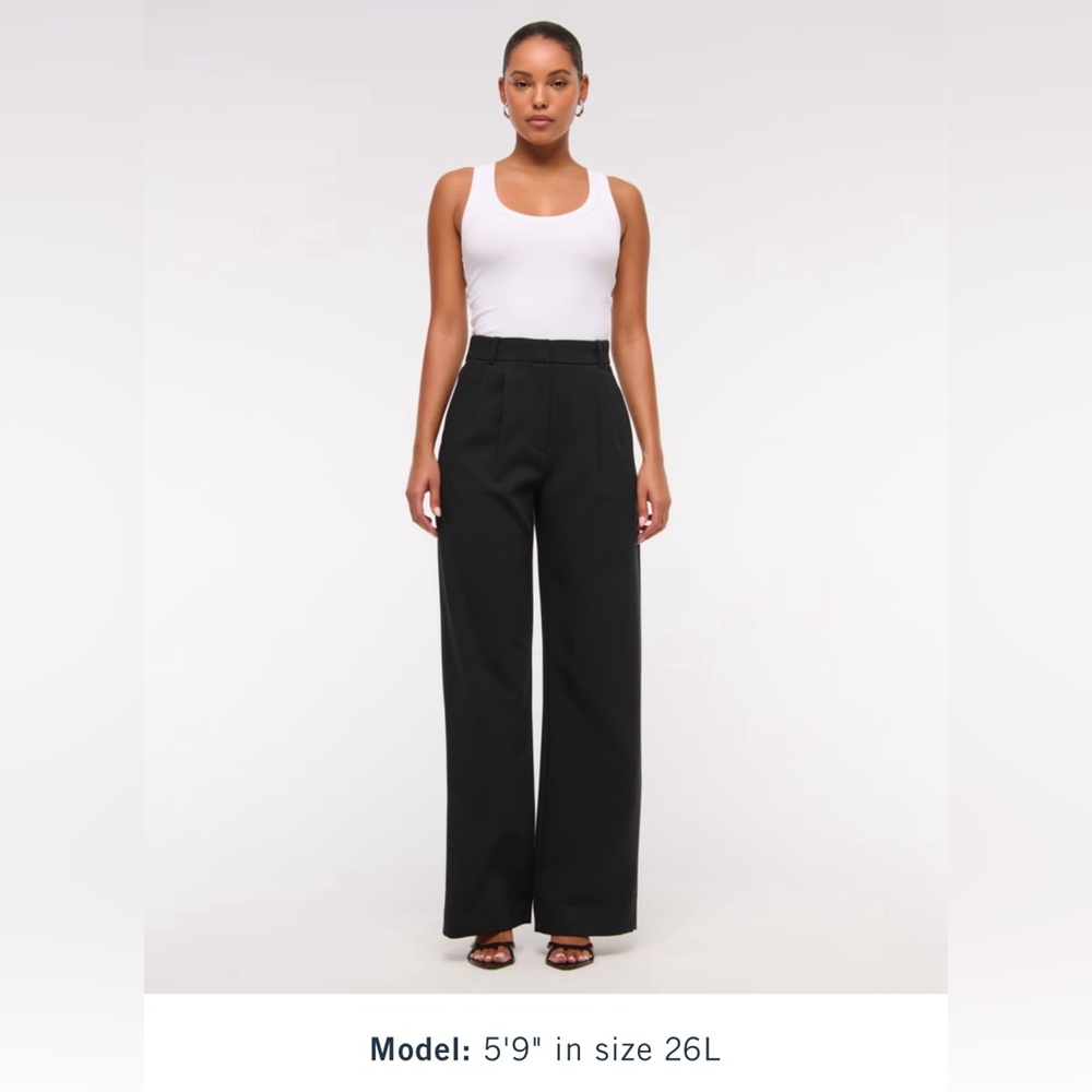 A&F Sloane Tailored Wide Leg Pant 25/0Long